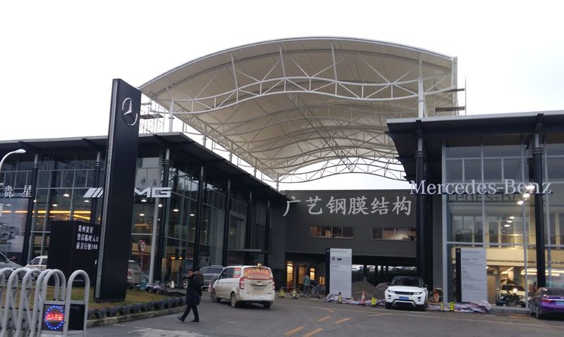 通源戴姆勒連廊膜結(jié)構(gòu)頂篷